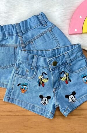 Short Jeans Turma do Mickey